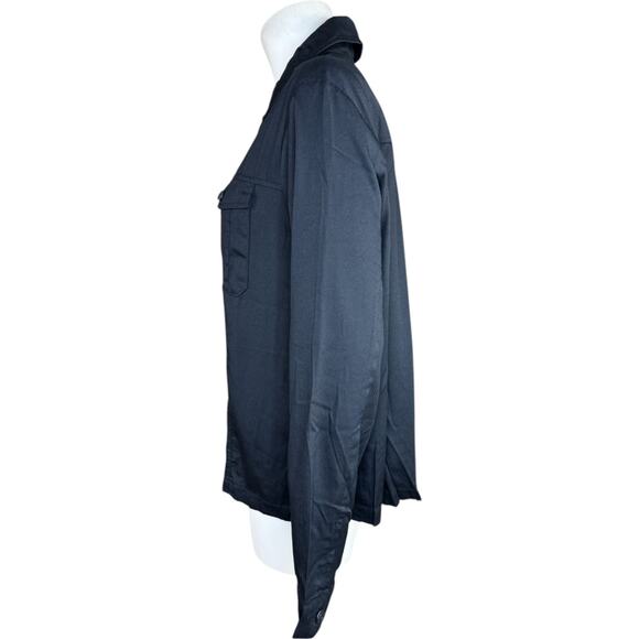 LOGO by Lori Goldstein Zip Front Long Sleeve Jacket Black Medium NWOT Lightweigh - Picture 2 of 14